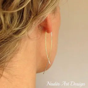 Long Gold Earrings