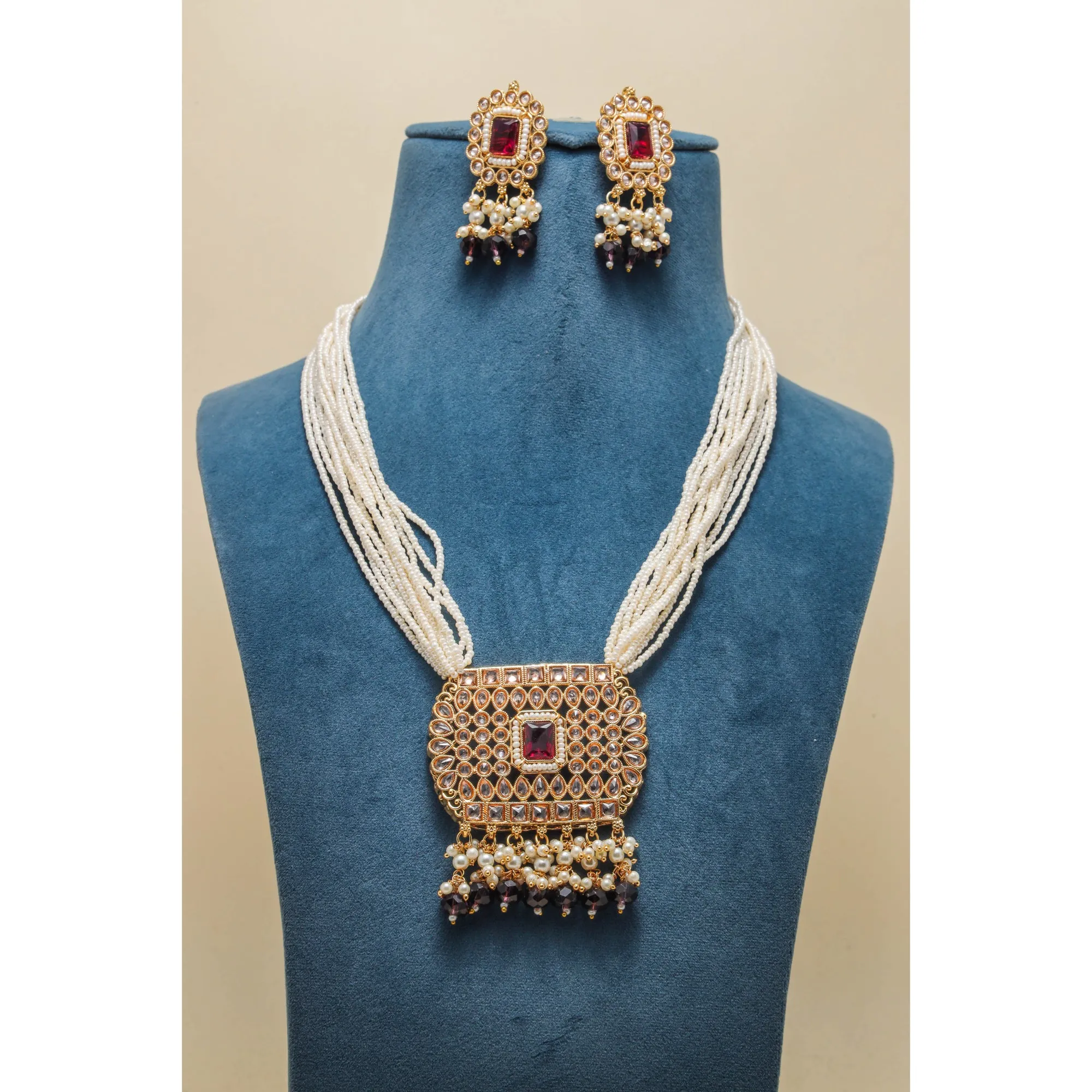 MAHIRA POLKI  MALA FULL SET