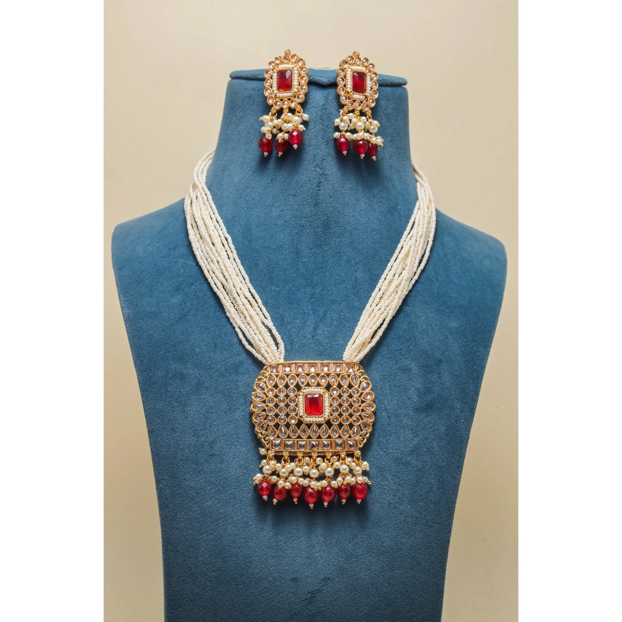 MAHIRA POLKI  MALA FULL SET