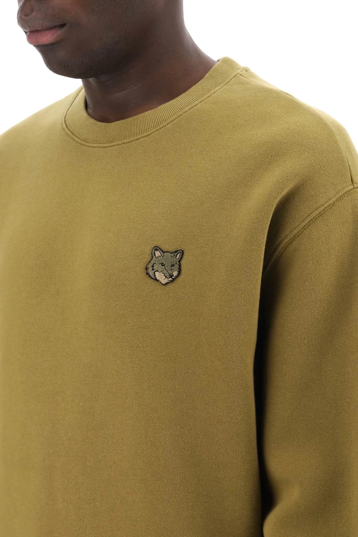 MAISON KITSUNE bold fox head crewneck sweat