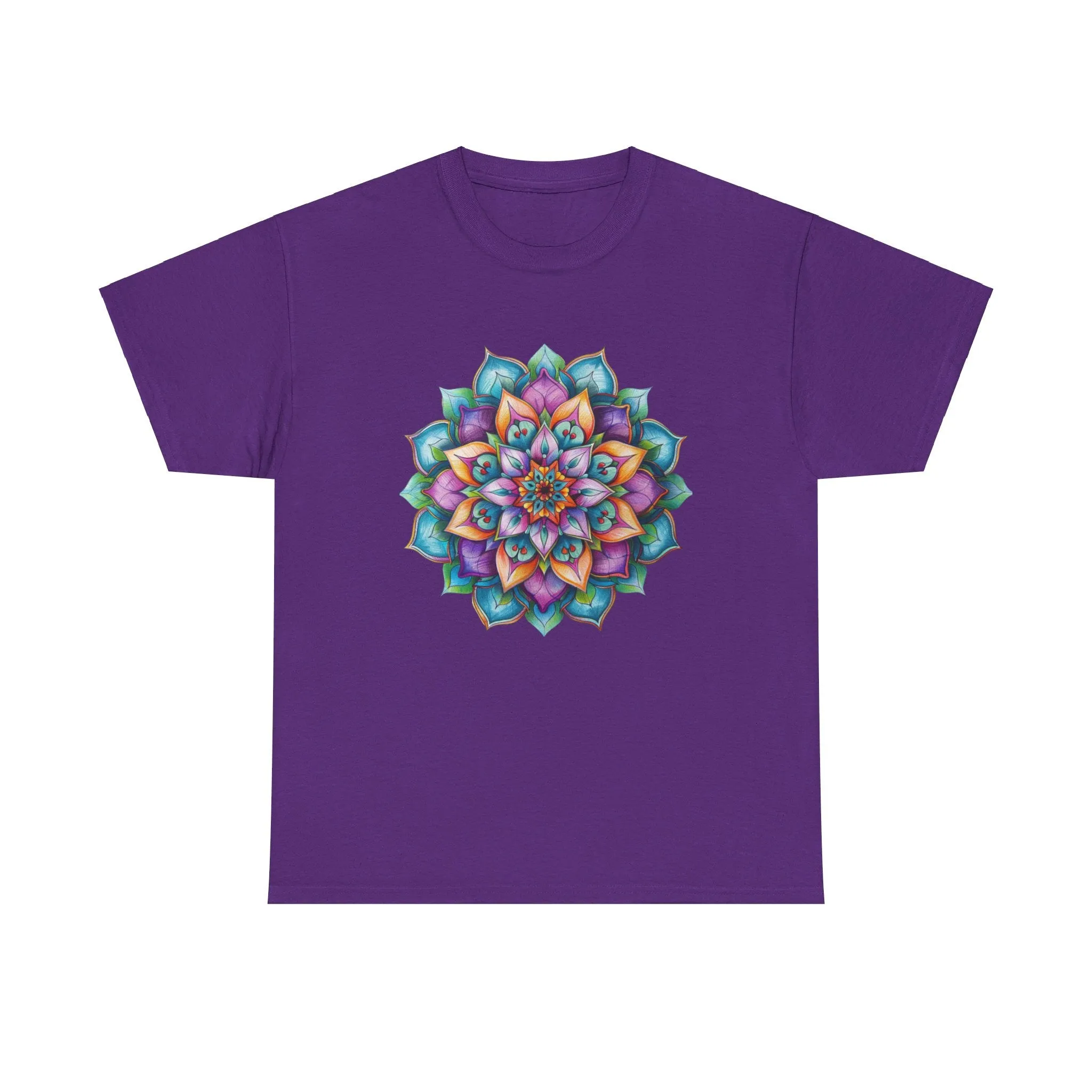 Mandala Art Yoga Mindfulness Tee - Unisex Cotton