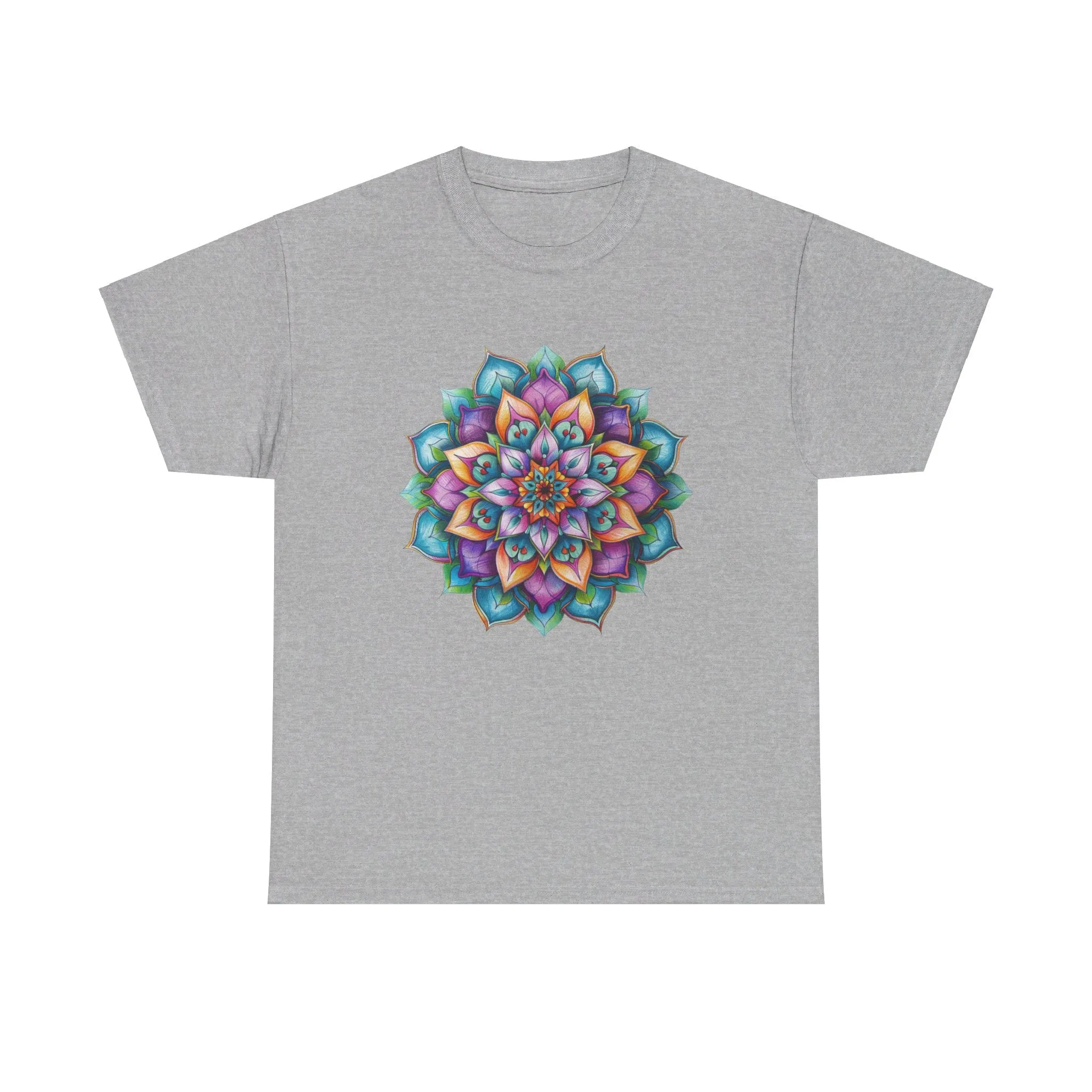 Mandala Art Yoga Mindfulness Tee - Unisex Cotton