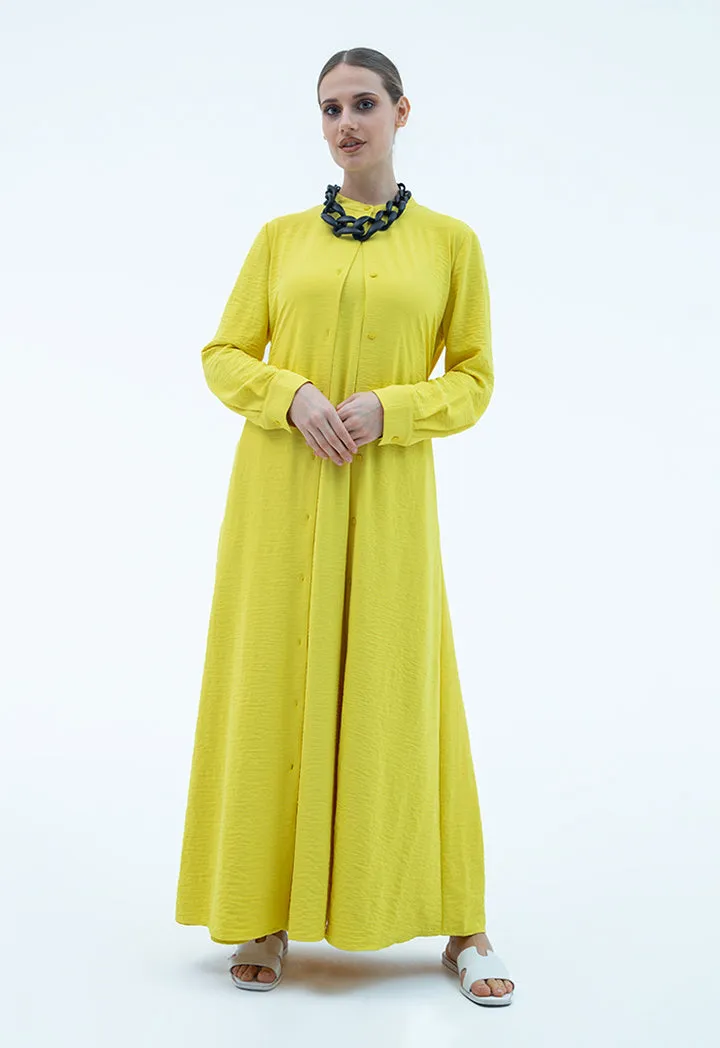 Maxi Shirt Dress With Self-Fabric Belt