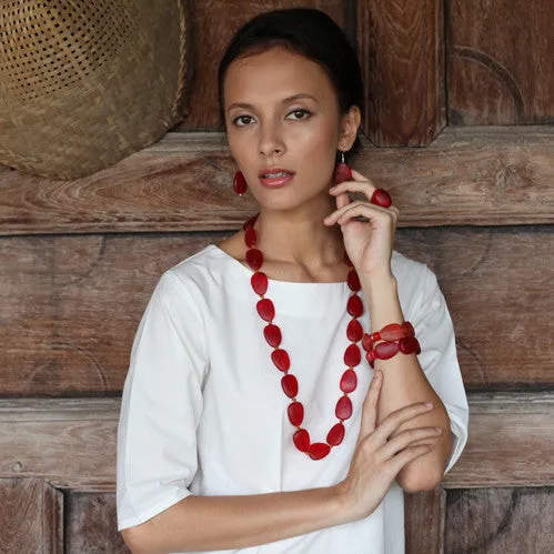 Mekong Long Resin Necklace