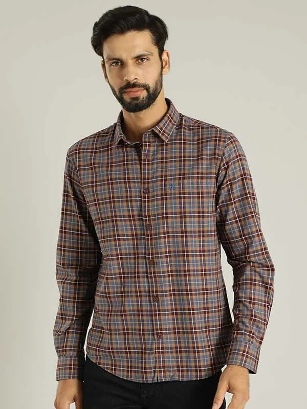 Men Checked Full Sleeve Cotton Shirt