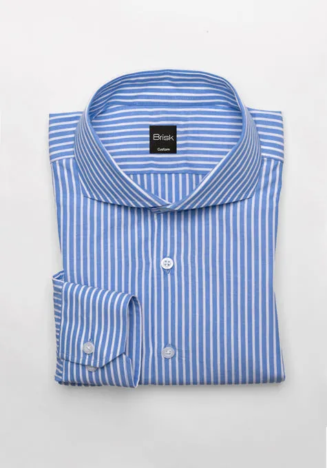 Mid Blue Summer Stripes Shirt