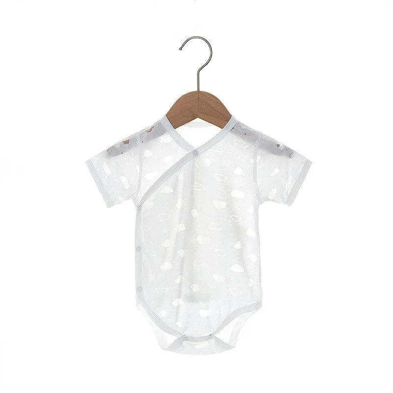 Newborn short-sleeved one-piece summer dress