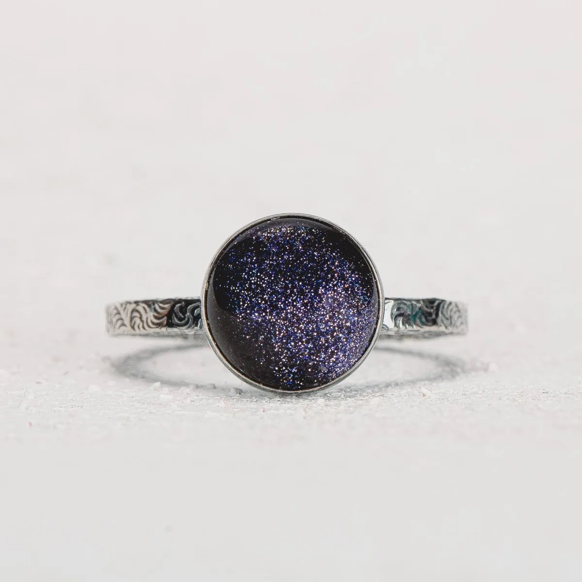 Night Sky Constellation Solitaire Ring