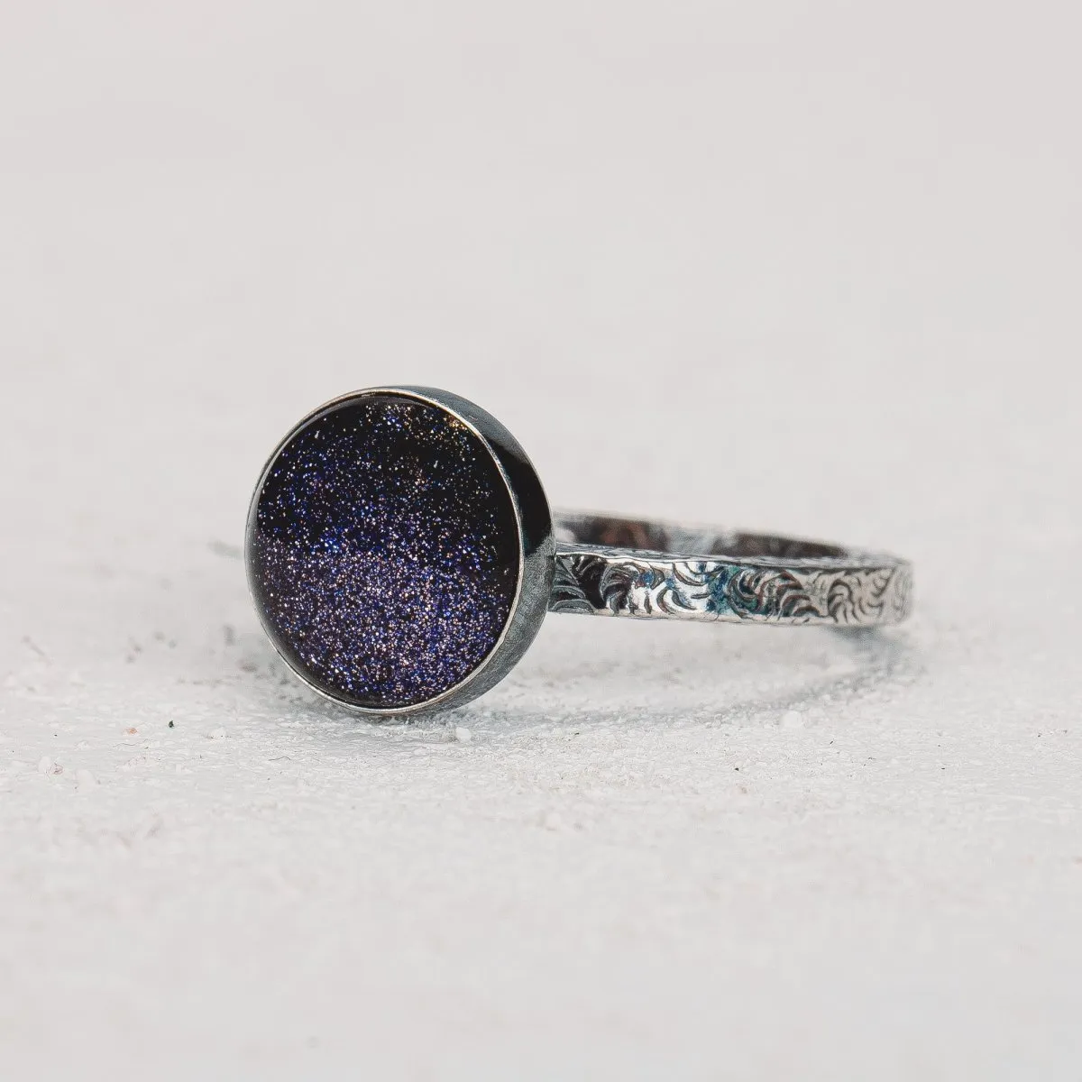 Night Sky Constellation Solitaire Ring