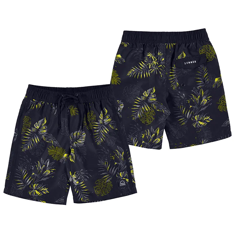 Nukutavake Tropic Print Swim Shorts _Navy 6647-11