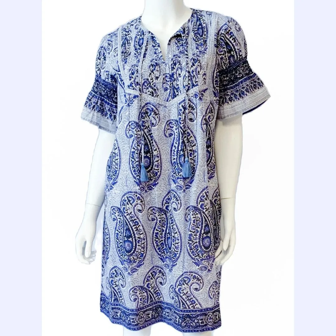 Paisley Short Sleeve Dress