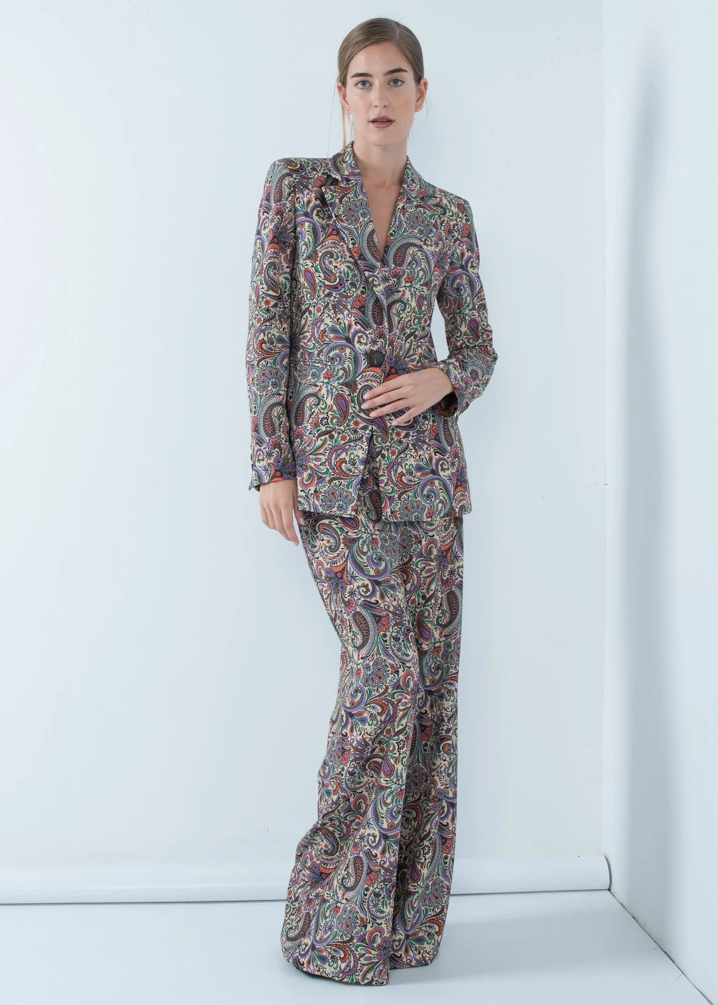 Pantaloni con stampa Paisley