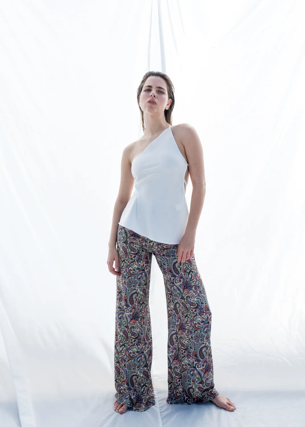 Pantaloni con stampa Paisley