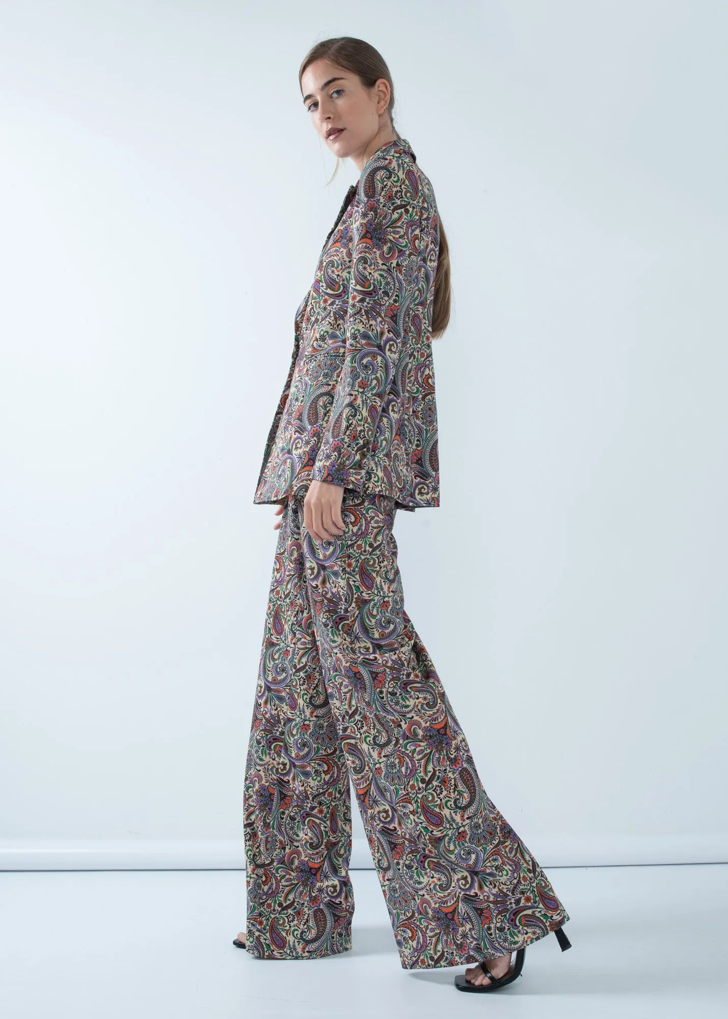 Pantaloni con stampa Paisley