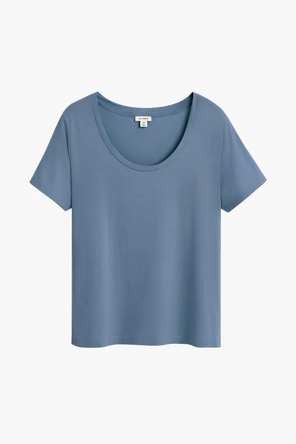 Pima Scoop Neck Tee