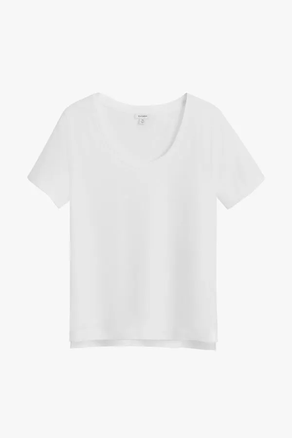 Pima Scoop Neck Tee