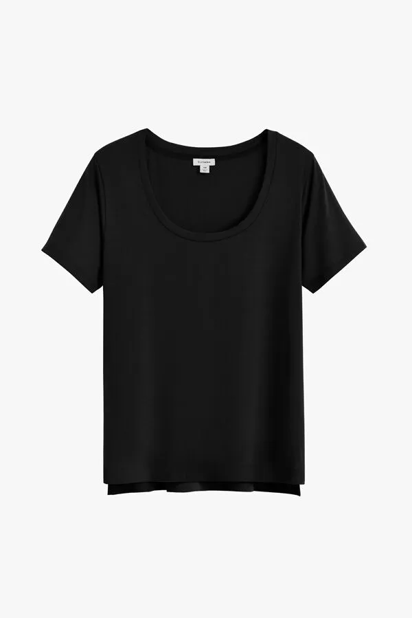 Pima Scoop Neck Tee