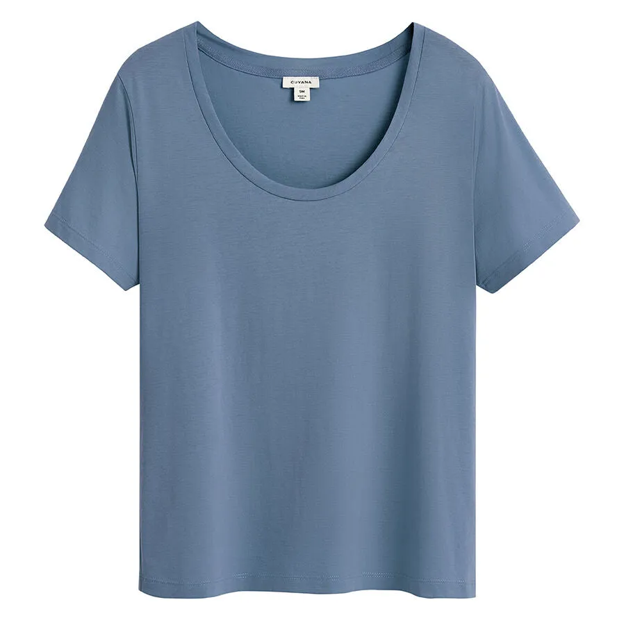 Pima Scoop Neck Tee