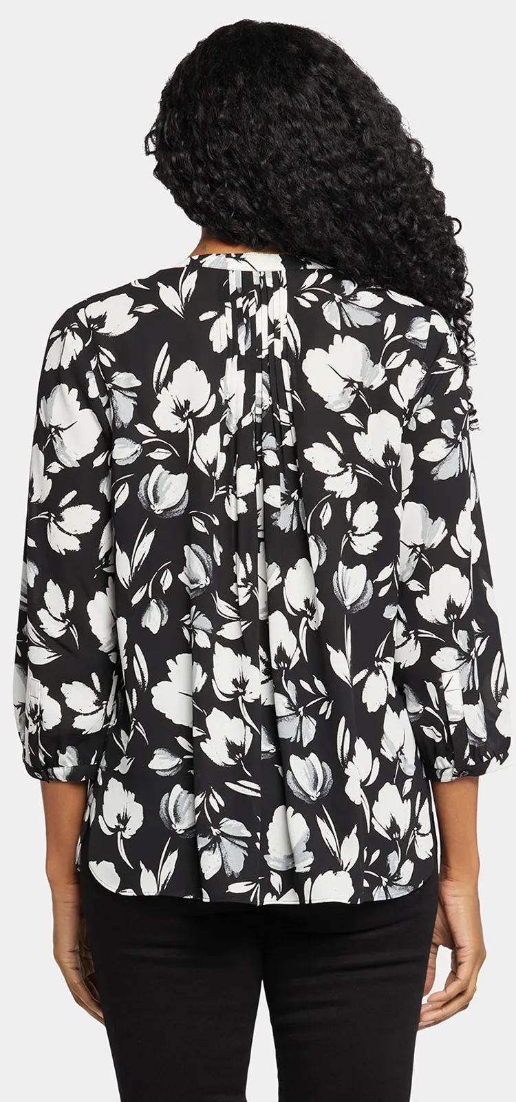 Pintuck Blouse Bloemenprint | Bellefontaine