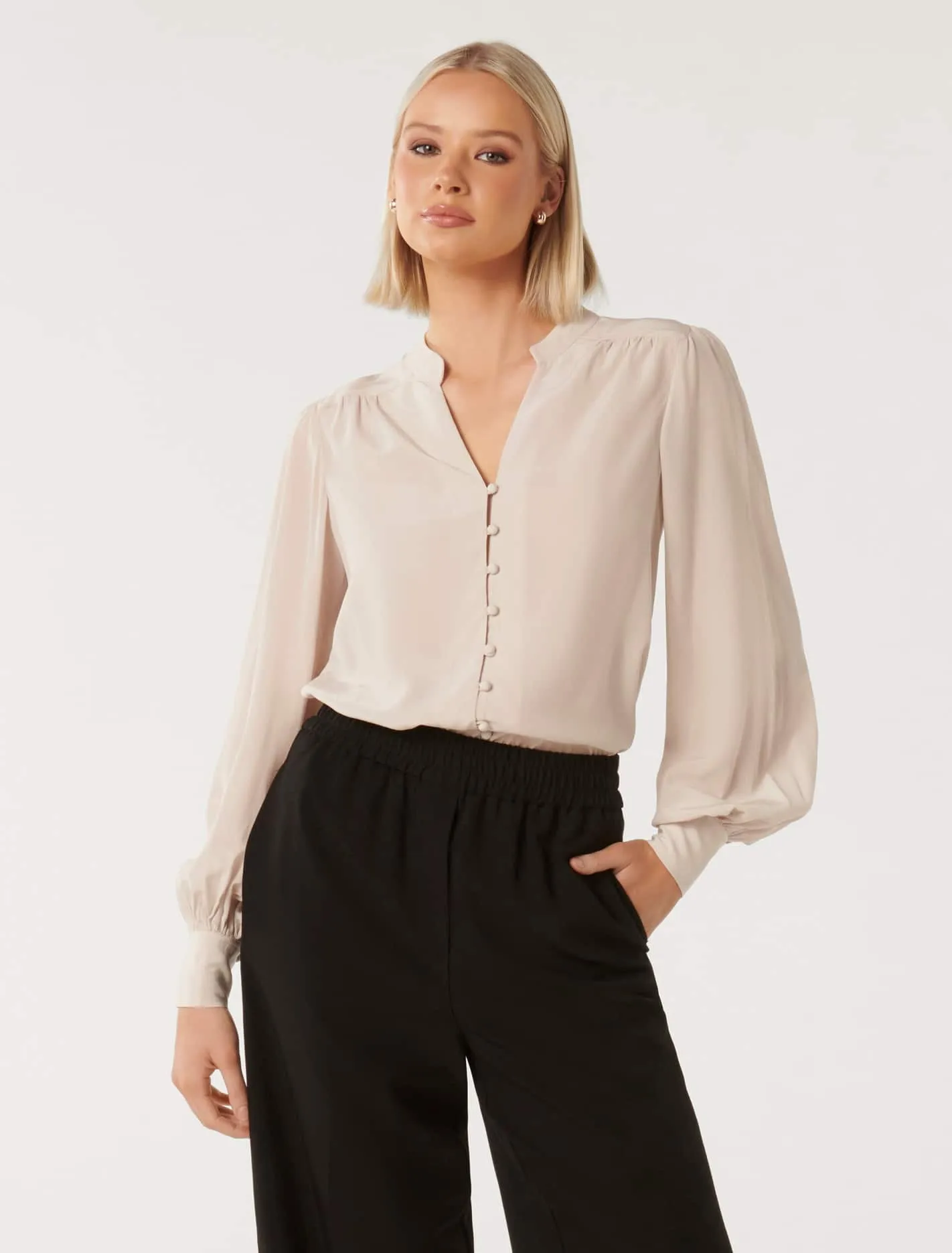 Premium Delia Silk Blouse