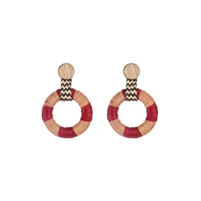 Red & Clay Maguey Earrings