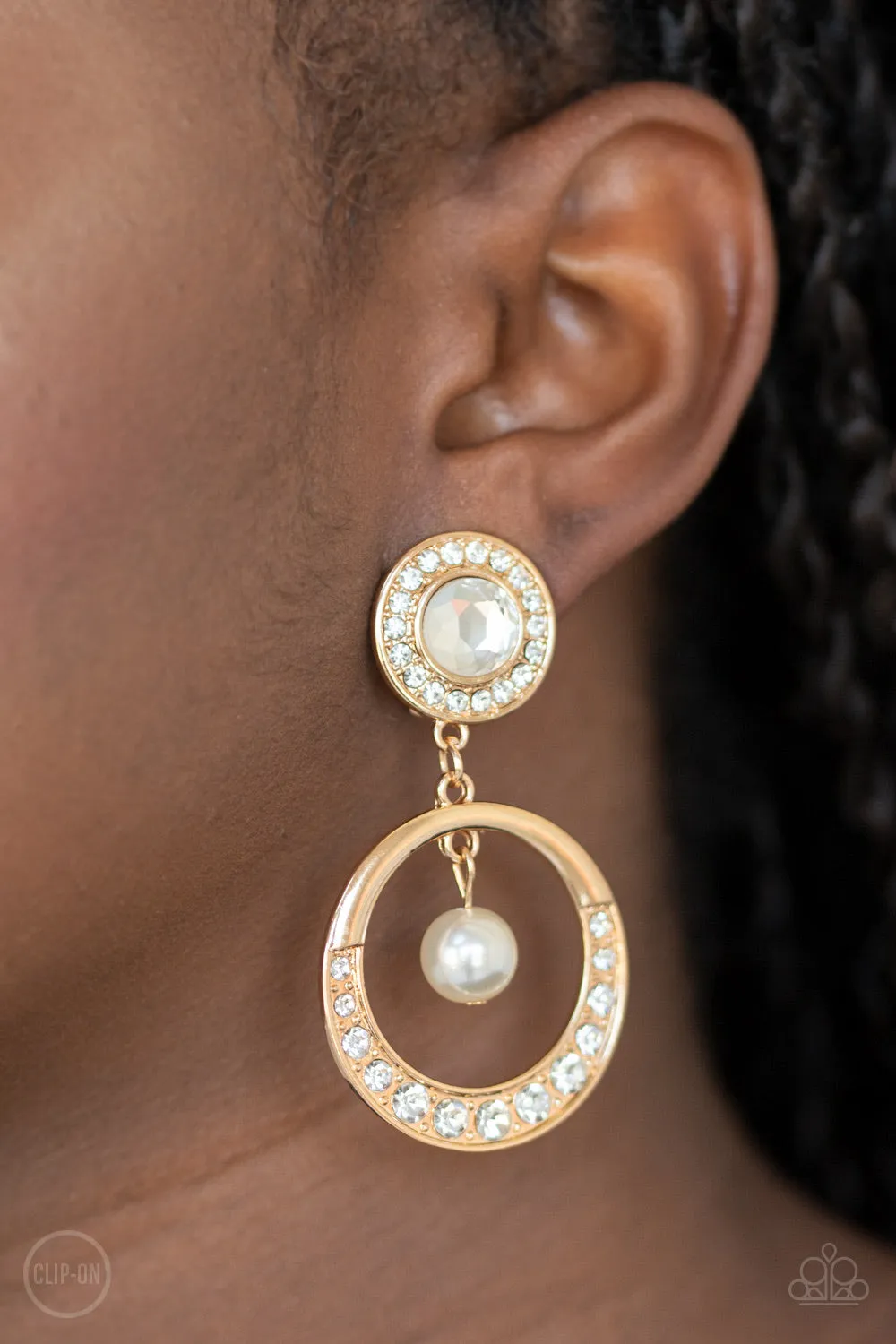 Regal Revel Gold Clip-on Earrings