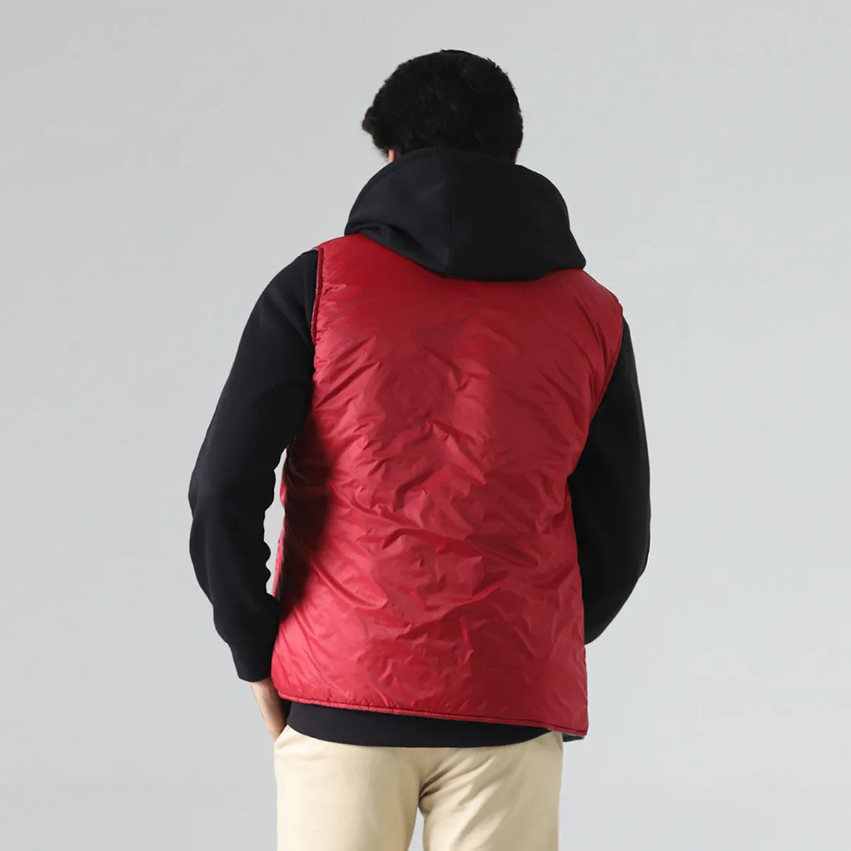 Reversible Sleeveless Puffer Jacket-HWMB1322005