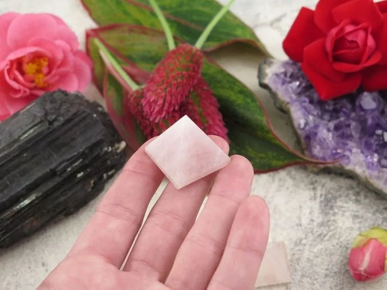 Rose Quartz Pyramid