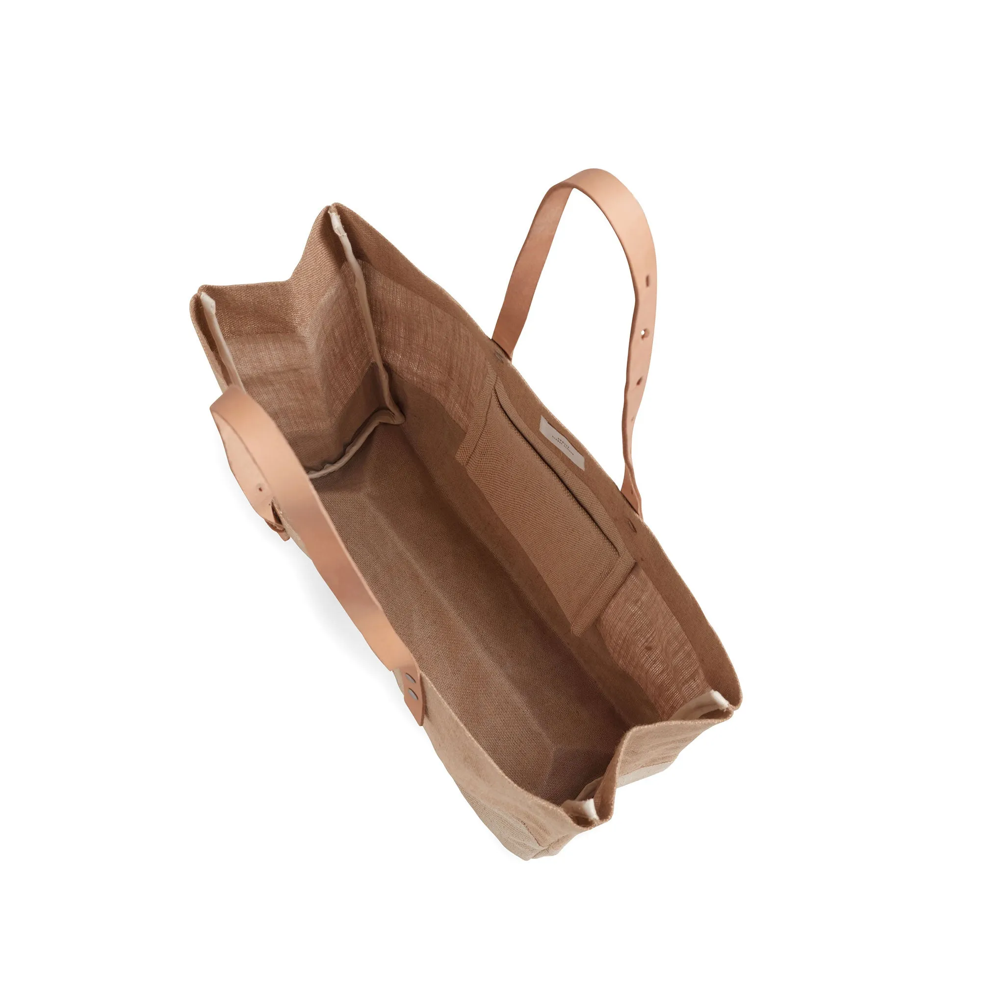 Shoulder Market Bag in Natural Bouquet by Amy Logsdon