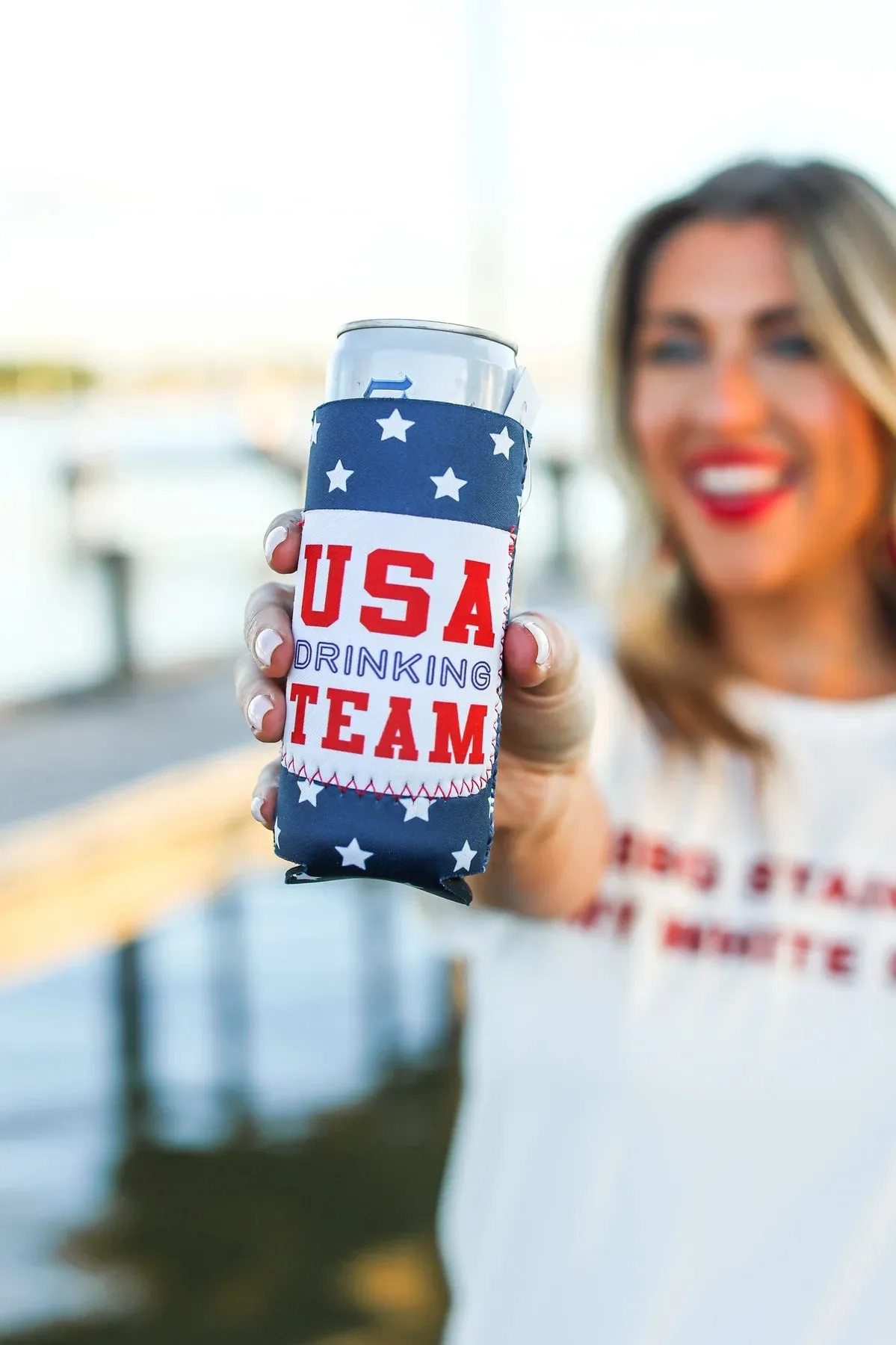 SKINNY {USA DRINKING TEAM} Can Cooler