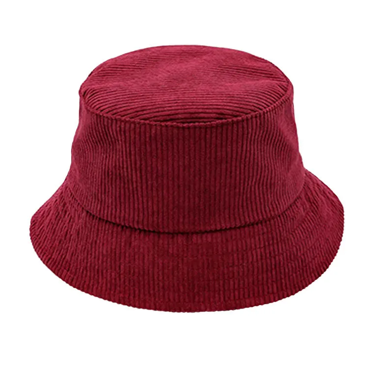 Solid Corduroy Bucket Hat