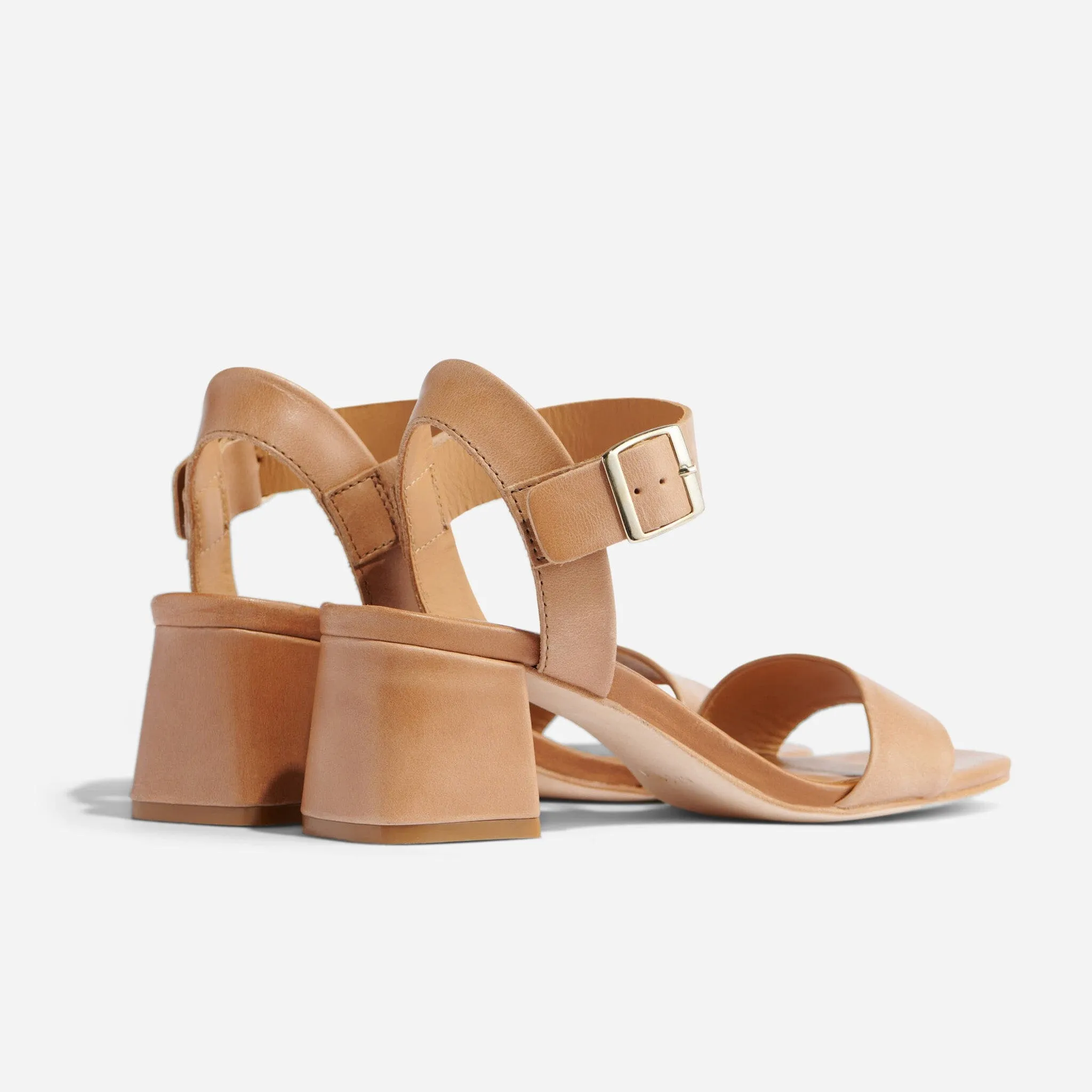 Stella Go-To Block Heel Sandal Almond