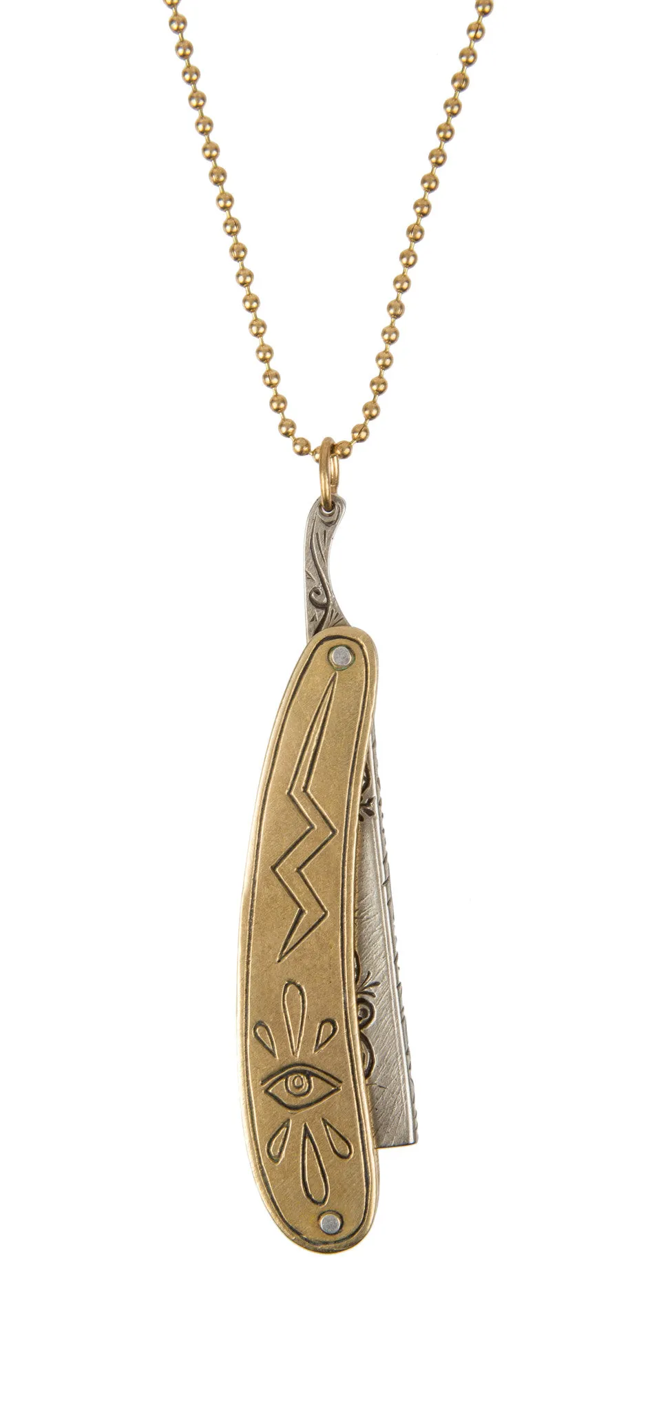 Straight Razor Necklace