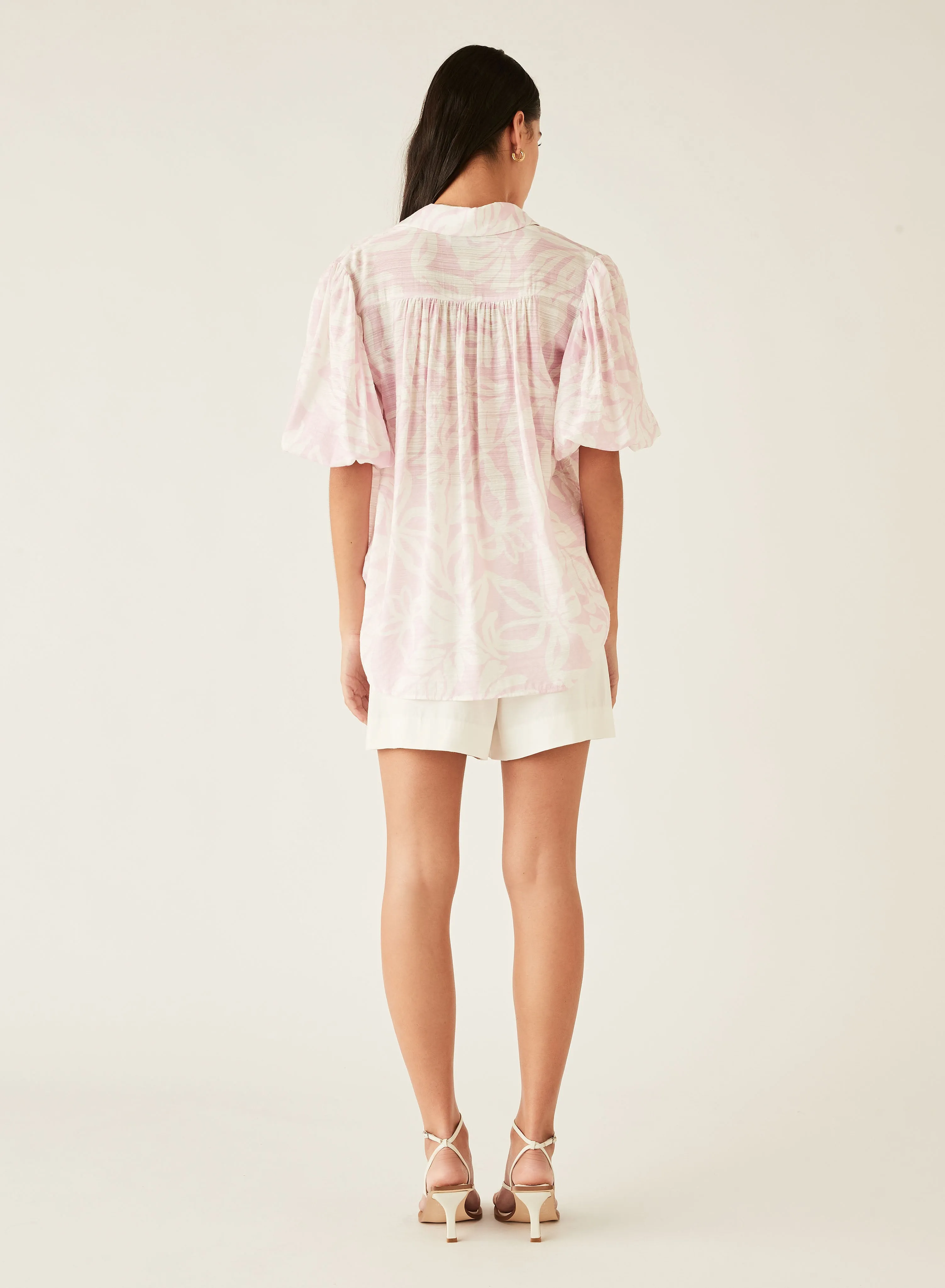 Sumerset Blouse (Pink/White)