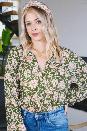 Sunday's Best Printed Blouse, Lush Flora | Sanctuary