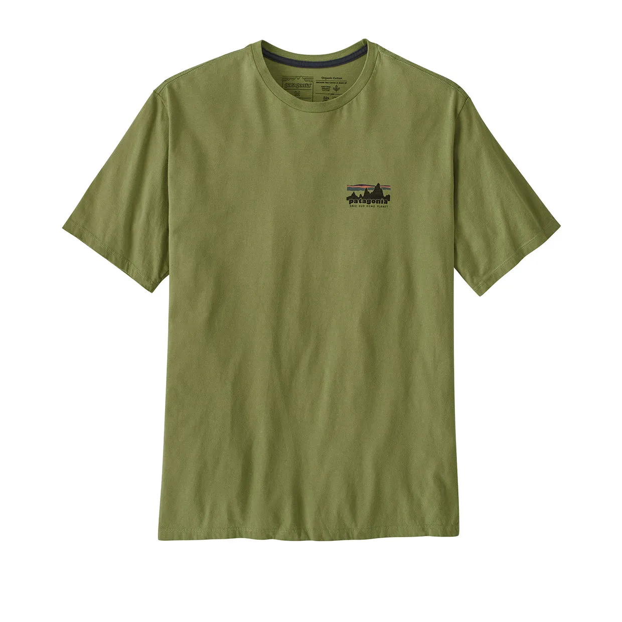 T-shirt Uomo Patagonia 73 Skyline Organic Verde