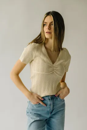 The Gladys Knit Top in Buttercream