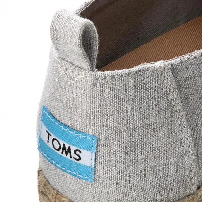 Toms chambray canvas shoe Deconstructed Alpargata 10009838 grey