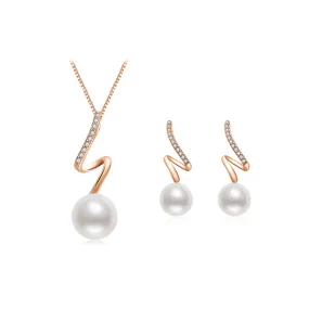 Top Grade Freshwater Pearl Necklace & Earrings Set WS00113 | S Collection