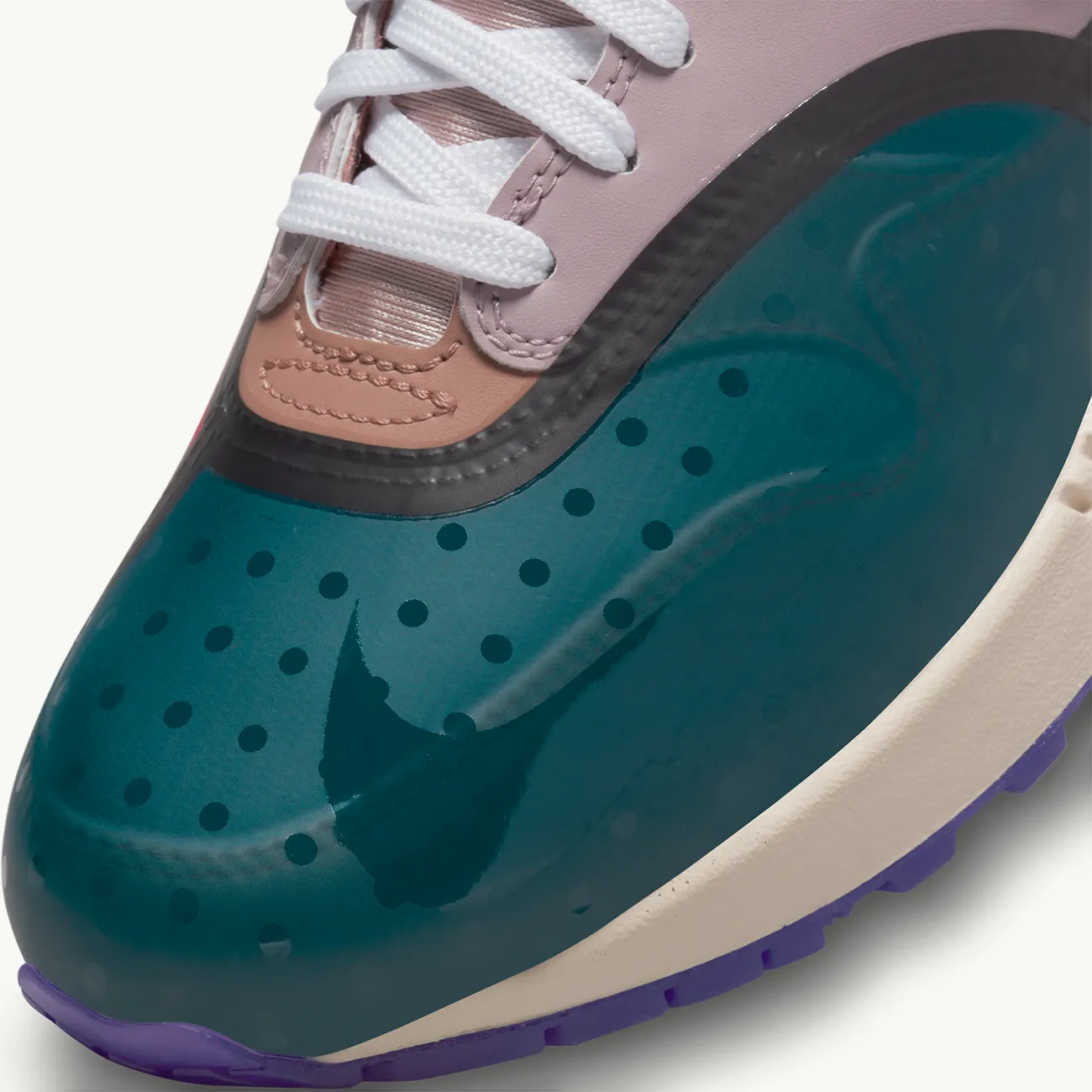 WOMENS AIR MAX 1 PRM PLUM FOG FOSSIL ROSE PINK OXFORD