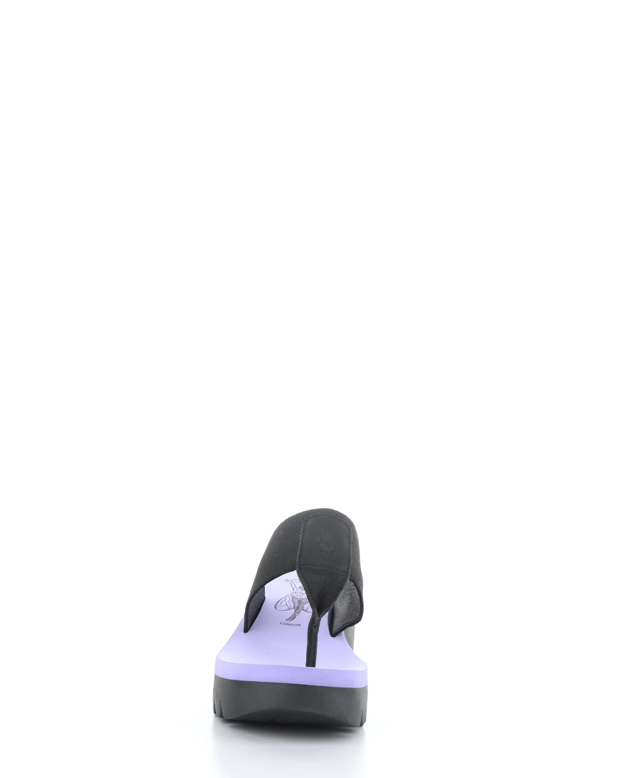 YOMU725FLY 010 BLACK/VIOLA Slip-on Sandals